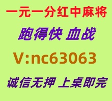 【雾里看花】一元一分红中麻将跑得快@无押金
